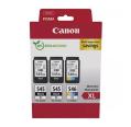 Canon PG-545XL/CL-546XL Pacote Múltiplo de 3 Cartuchos Originais