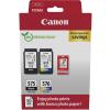 Pacote de cartuchos originais Canon PG-575/CL-576 + 50 folhas de papel fotográfico