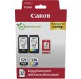 Pacote de cartuchos originais Canon PG-575/CL-576 + 50 folhas de papel fotográfico