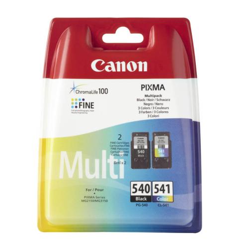 Canon PG540 Preto + CL541 Color Pack de Originais