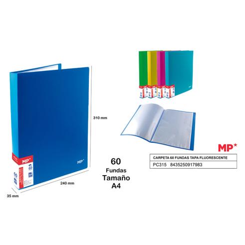 FOLDER 60 COVERS A4 FLUORESCENT COVER MP