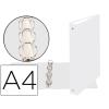 WHITE 4 ROUND RINGS BINDER