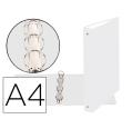 WHITE 4 ROUND RINGS BINDER