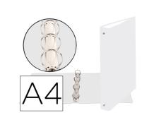 WHITE 4 ROUND RINGS BINDER