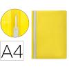 Pasta de Dossier com Fixadores Plástico A4 Amarelo Q-Connect