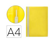 Pasta de Dossier com Fixadores Plástico A4 Amarelo Q-Connect