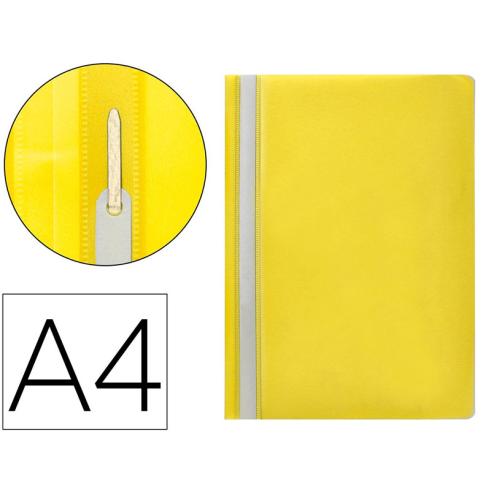 Pasta de Dossier com Fixadores Plástico A4 Amarelo Q-Connect