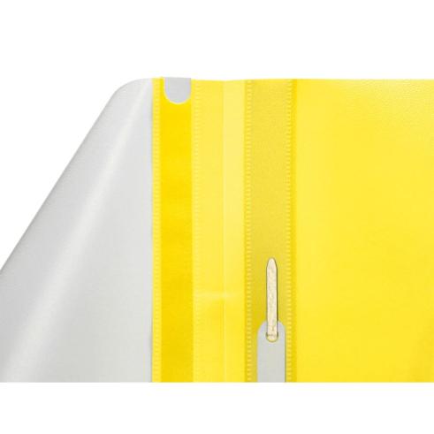 Pasta de Dossier com Fixadores Plástico A4 Amarelo Q-Connect
