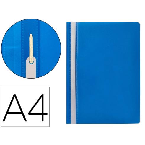 Pasta de Dossier com Fixadores Plástico A4 Azul Q-Connect