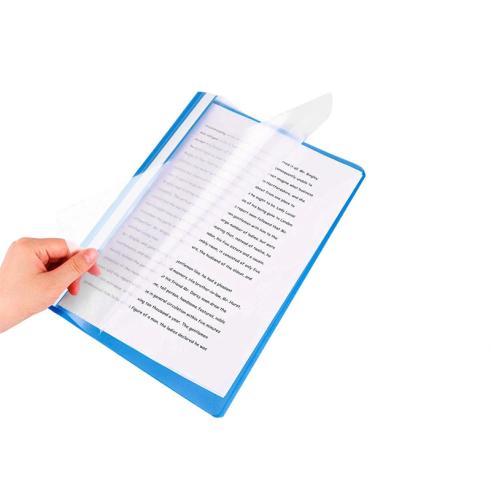 Pasta de Dossier com Fixadores Plástico A4 Azul Q-Connect