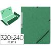 Q-CONNECT RUBBER CARDBOARD SIMIL-PRESPAN FLAPES 320X243 MM VERDE