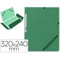 Q-CONNECT RUBBER CARDBOARD SIMIL-PRESPAN FLAPES 320X243 MM VERDE