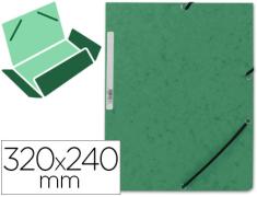 Q-CONNECT RUBBER CARDBOARD SIMIL-PRESPAN FLAPES 320X243 MM VERDE