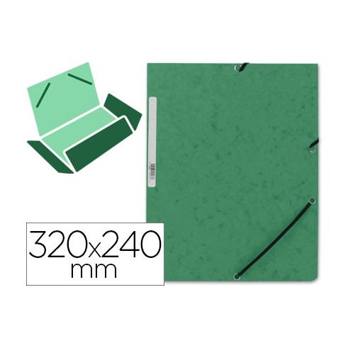 Q-CONNECT RUBBER CARDBOARD SIMIL-PRESPAN FLAPES 320X243 MM VERDE