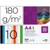 CARTÃO ASSORTED 10 CORES A4 180g / m2 LIDERPAPEL (100 unidades)