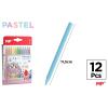 Cera Plástica Infantil Cores Pastel 12u MP