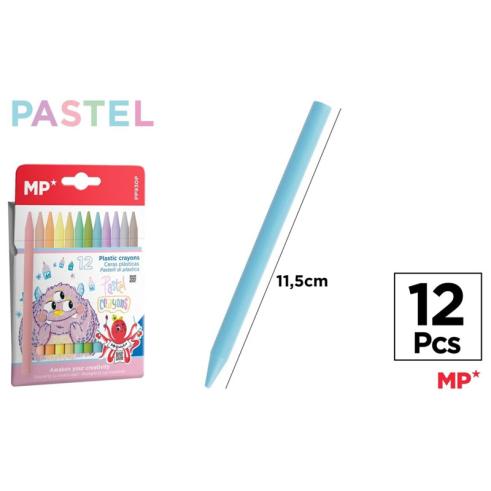 Cera Plástica Infantil Cores Pastel 12u MP