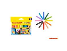Lápis de Cera Triangular Plastidecor 12ud Bic