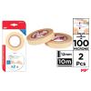 Fita Adesiva de Dupla Face de 100 microns 12 mm 10 m