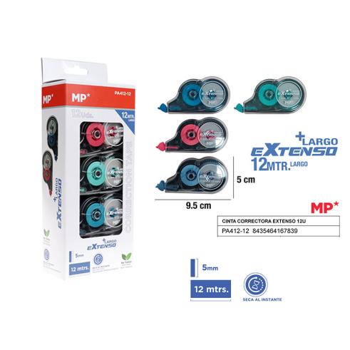 FITA CORRECTORA EXTENSIVA 5MMx12M 12U MP