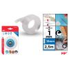 Fita adesiva dupla face transparente 1 mm x 2,5 m