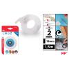 Fita adesiva dupla face transparente 2 mm x 1,5 m