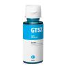 Frasco de tinta compatível com HP GT52 ciano