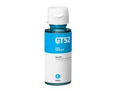 Frasco de tinta compatível com HP GT52 ciano