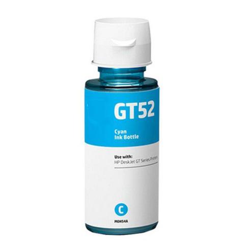 Frasco de tinta compatível com HP GT52 ciano