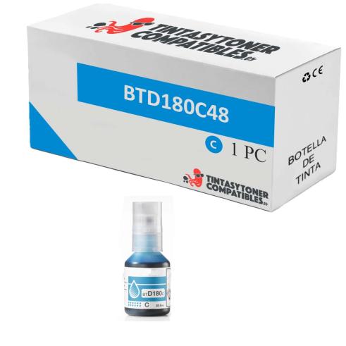Compatível Brother BTD180C Ciano Frasco de Tinta