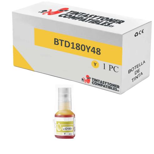 Compatível Brother BTD180M Amarelo Frasco de Tinta