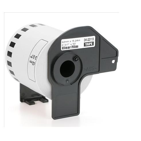 Fita contínua de papel térmico transparente BROTHER DK-22113 compatível