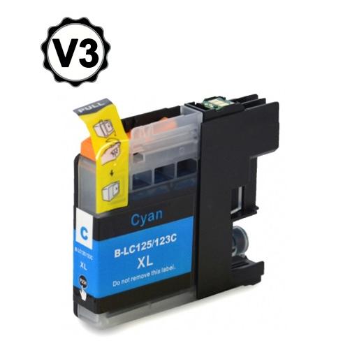 Compatível Brother LC-123 XL v3.0 Ciano Premium