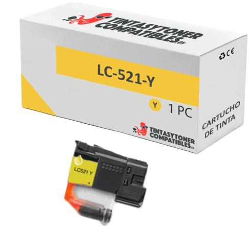 Compatível Brother LC521 Amarelo