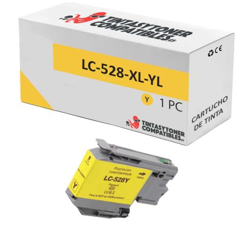 Compatível com Brother LC528XL Amarelo
