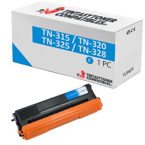 BROTHER TN-325 TN-320 ciano compatível