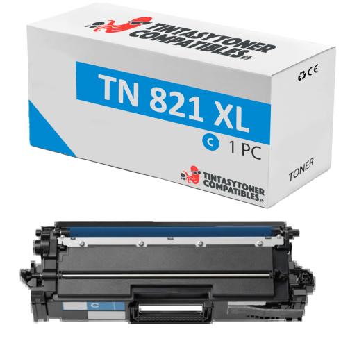 Compatível Brother TN821XL Ciano