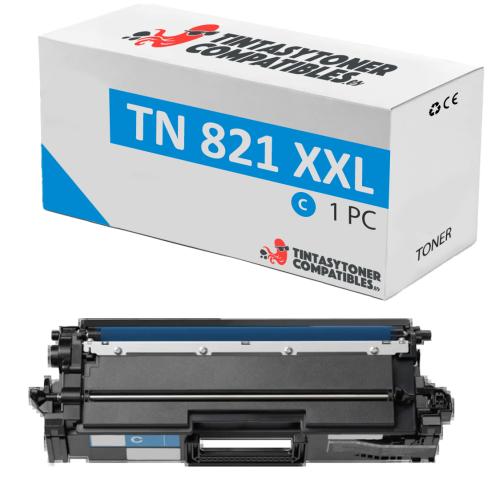 Compatível Brother TN821XXL Ciano