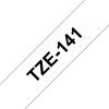 Compatível com Brother TZE-141 Preto / Transparente TZ-141