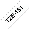Compatível com Brother TZE-151 preto / transparente TZ-151