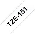 Compatível com Brother TZE-151 preto / transparente TZ-151