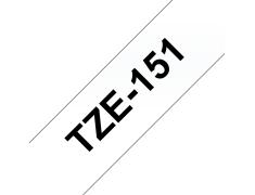 Compatível com Brother TZE-151 preto / transparente TZ-151