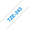 Compatível com Brother TZE-243 Azul / Branco TZE-243