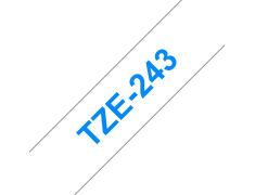 Compatível com Brother TZE-243 Azul / Branco TZE-243
