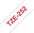 Brother TZE-252 Vermelho / Branco TZ-252 compatível