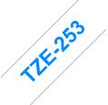 Compatível com Brother TZE-253 azul / brancoTZ-253