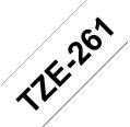 Compatível com Brother TZE-261 Preto / Branco TZ-261