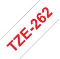 Compatível com Brother TZE-262 Vermelho / Branco TZ-262