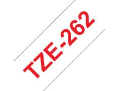 Compatível com Brother TZE-262 Vermelho / Branco TZ-262