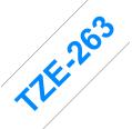 Compatível com Brother TZE-263 Azul / Branco TZ-263